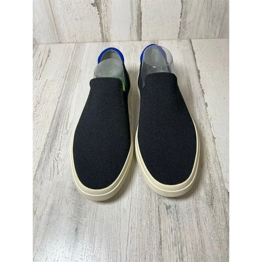 Rothys The Sneaker Black Slip On Shoes Womens 10.5 Mens 9 Washable Sustainable